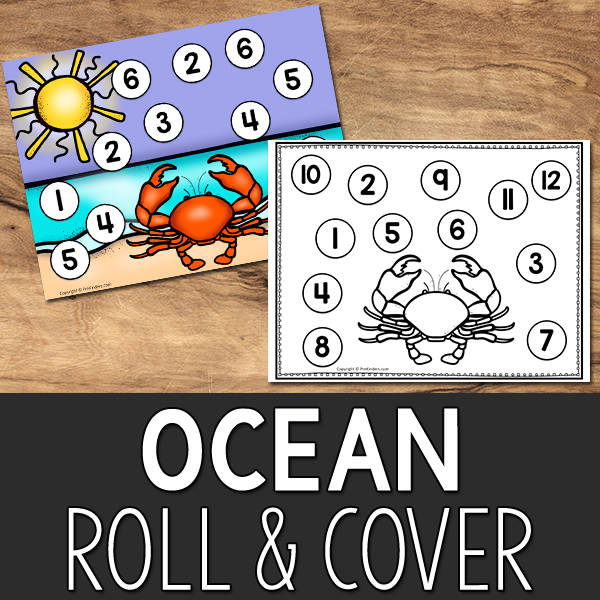 Ocean Roll and Cover Printable