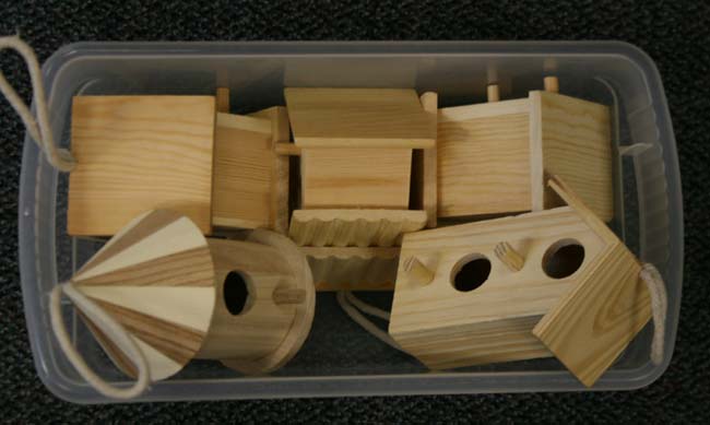 Birdhouses for the block center