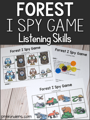Forest I Spy Game: Listening Skills