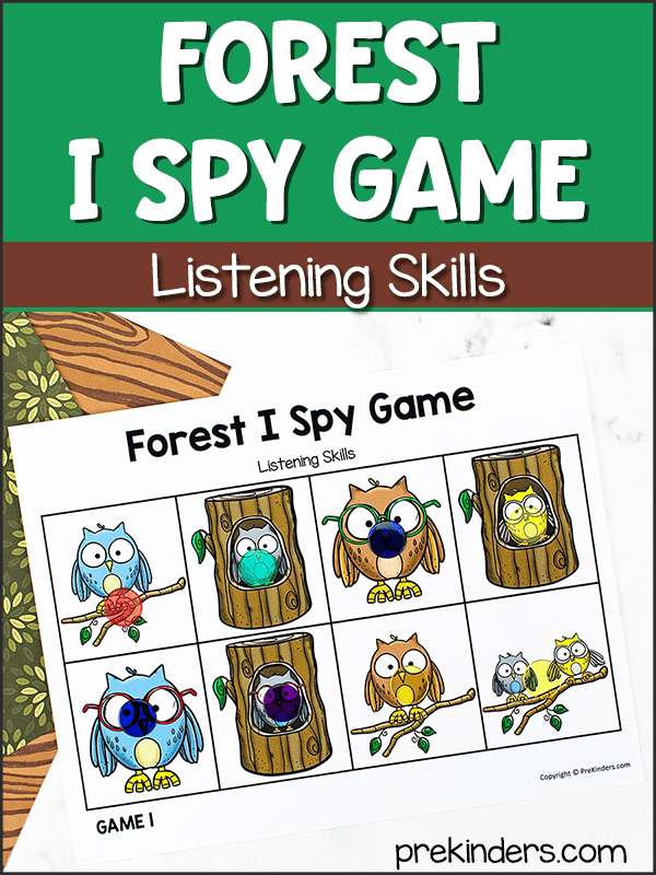 Forest I Spy Game: Listening Skills