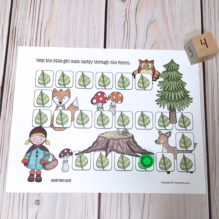 Forest Path Game for Counting Skills