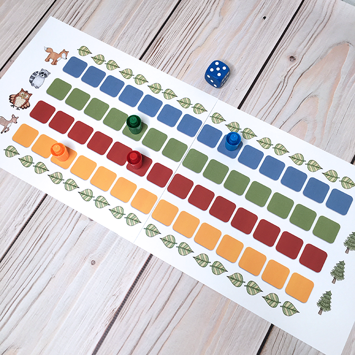 Forest Race Game for Counting Skills