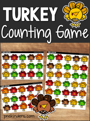 Thanksgiving Math for Kindergarten {FREE Printables}