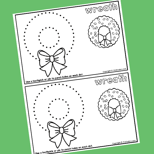 Winter Pinning or Punch Fine Motor Printables