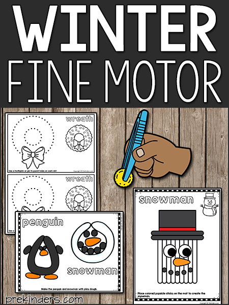 Winter Fine Motor Activities and Printables