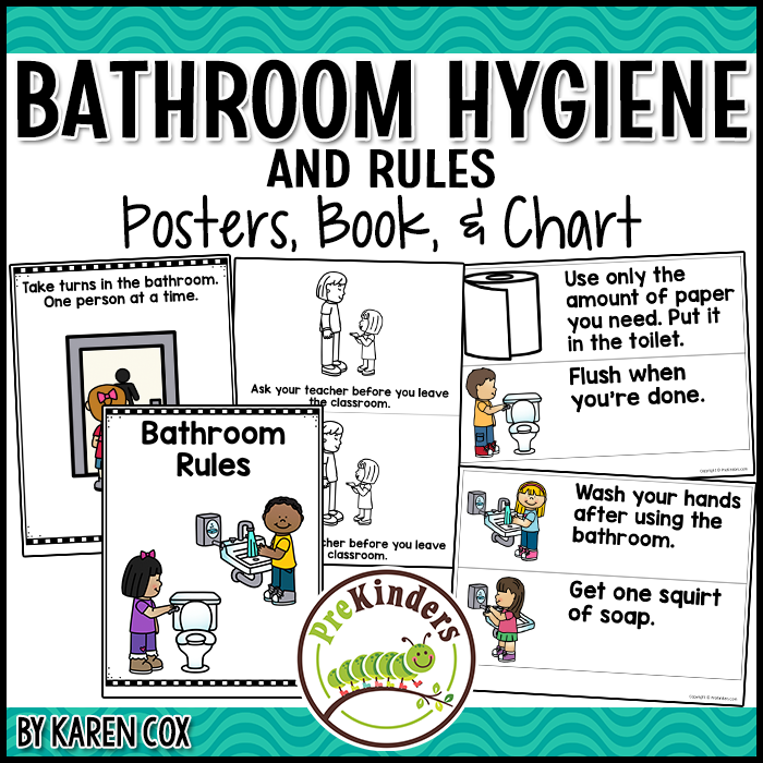 bathroom hygiene posters