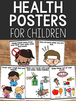 Health and Hygiene Posters for Preschool, Pre-K