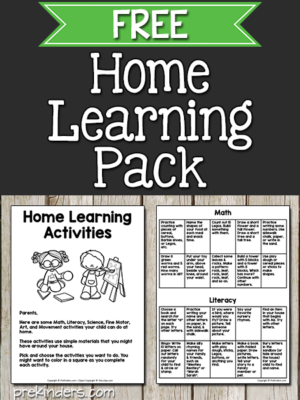 Home Learning for Pre-K