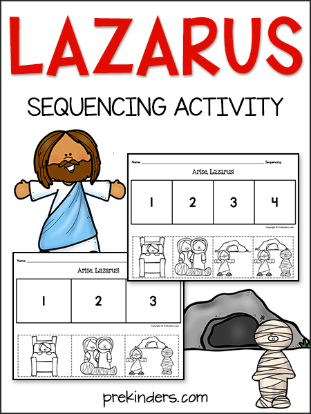 Lazarus bible story sequencing