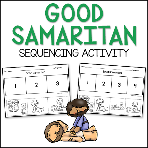 Good Samaritan Bible Story Sequencing Activity