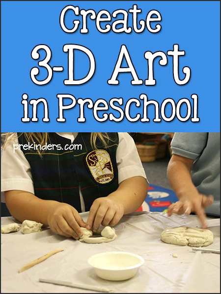 3-D Art Sculpture in Preschool