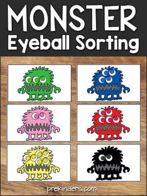 Monster Eyeball Sorting Mats