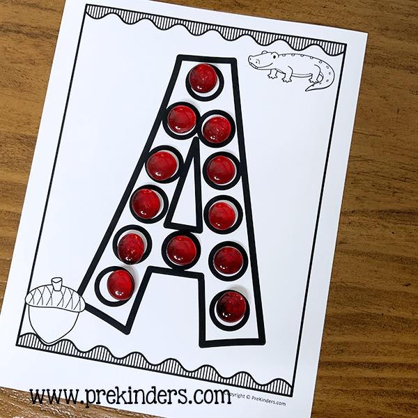 letter dot printable