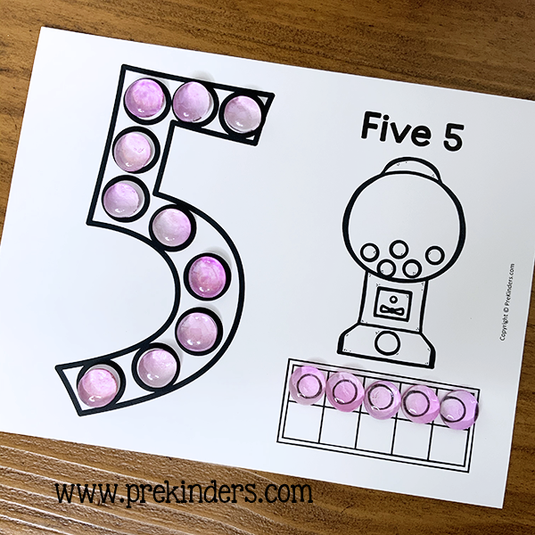 Covid-19 Teaching with Flat Marbles: Numbers