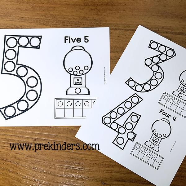 Covid-19 Teaching with Flat Marbles: Numbers