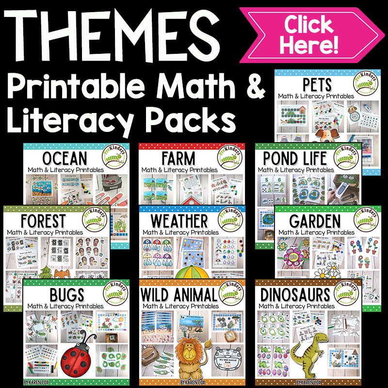 Theme Printable Packs for Pre-K, Preschool