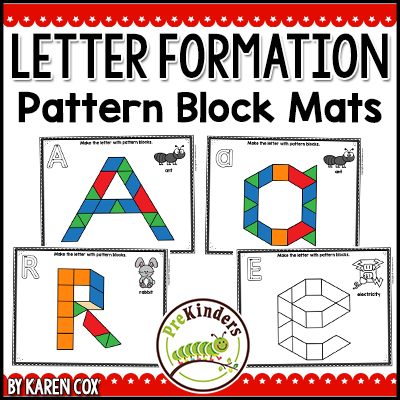 Letter Formation Pattern Block Mats