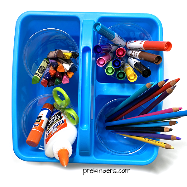 Blue Art Supply Caddy