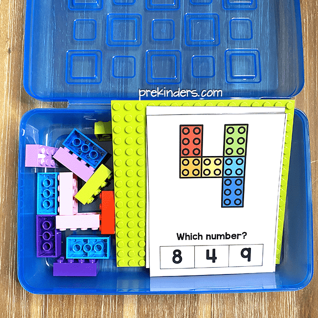 Free Printable DUPLO Counting Mats for Preschoolers