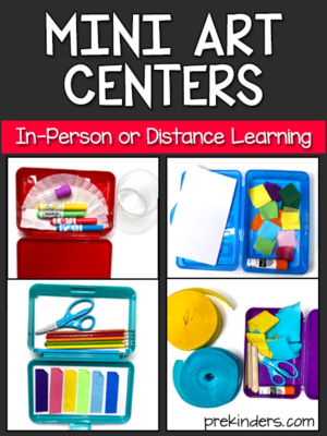 art activities in preschool Mini Art Centers for In-Person or Distance Learning