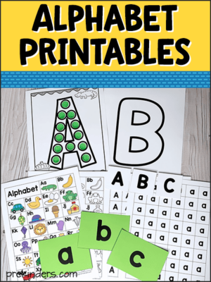 Alphabet Printables for Pre-K, Preschool, Kindergarten