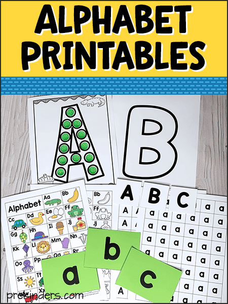 Alphabet Printables For Pre K Preschool Kindergarten Prekinders