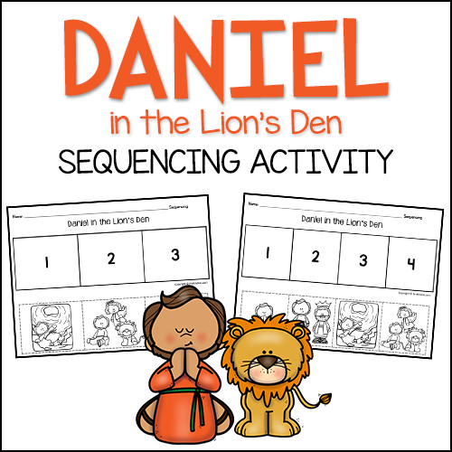 Daniel Bible Story Sequencing Activity