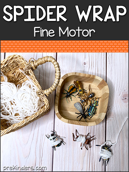 Spider Wrap Fine Motor Activity