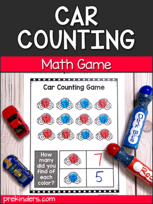 Car Counting Game Printable