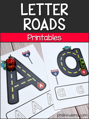 pre k reading printables Letter Roads Alphabet Formation Printable