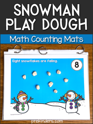 Snowman Play Dough Math Counting