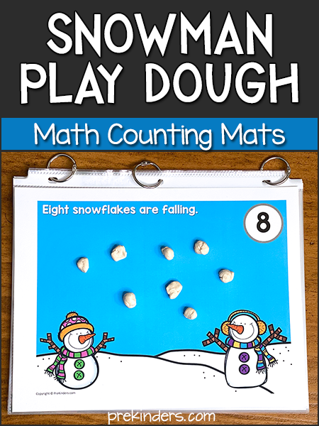 Snowman Play Dough Math Counting