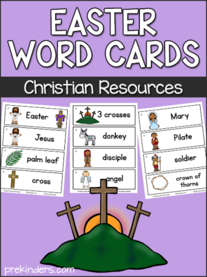 Easter Christian Word Cards