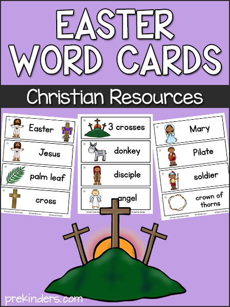 Easter Christian Word Cards