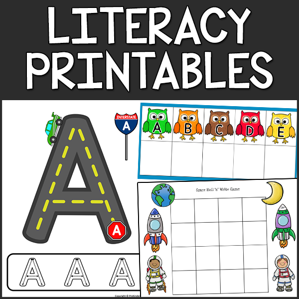worksheets for pre k Literacy Preschool Printables