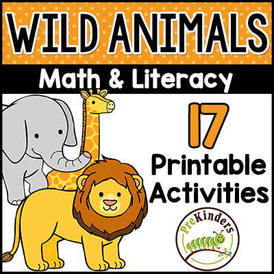 Wild Animal Printables Math & Literacy tpt