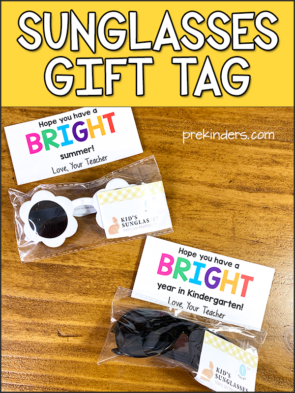 Sunglasses Gift Tag for Students