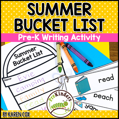 summer bucket list writing activity