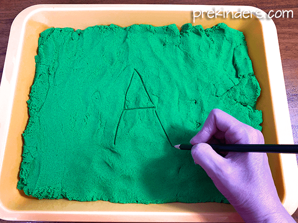 Sensory Writing Trays Kinetic Sand Letter Writing