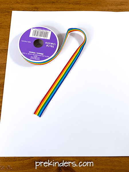 Rainbow Measurement Activity: Rainbow Ribbon and Foam Clouds for math