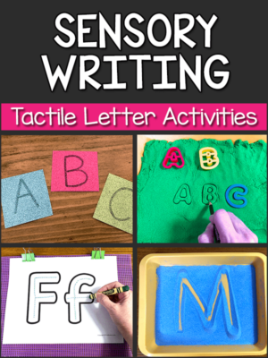 Sensory Writing Trays and Tactile Letter Activities