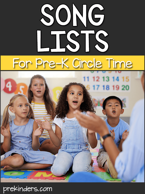 Circle Time Preschool Songs List by Theme