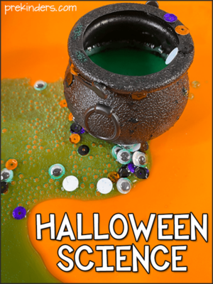 Halloween Science Experiment with Vinegar and Baking Soda