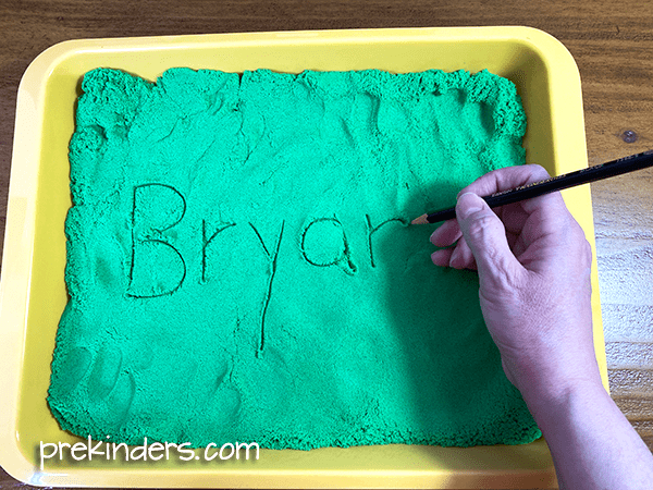 Kinetic Sand Name Writing