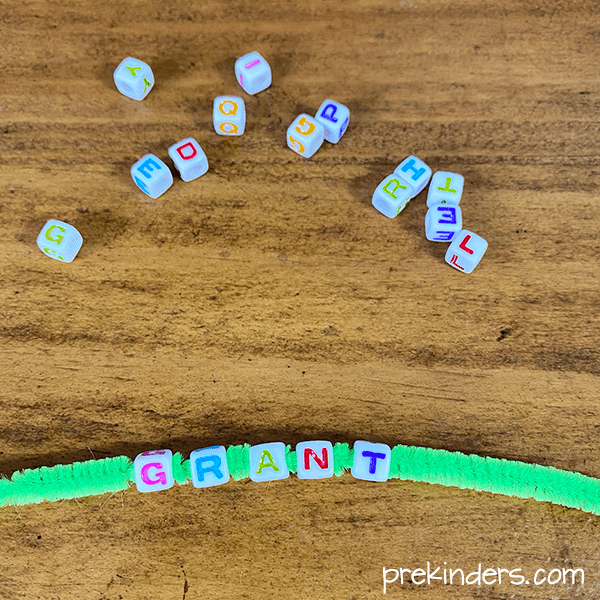 Spell Names with Letter Beads