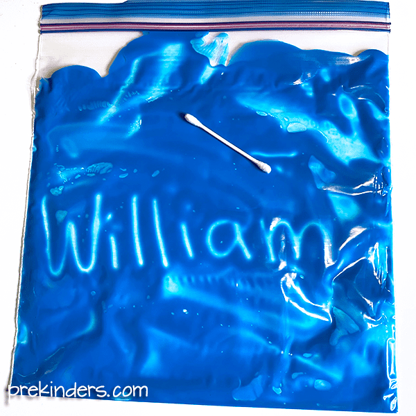 Paint Bag Name Writing