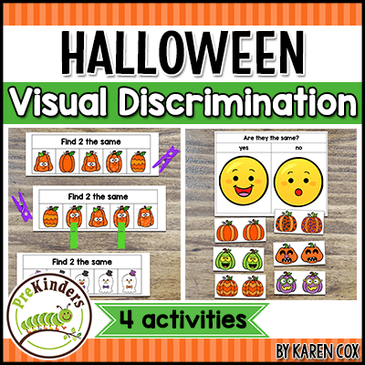 Halloween Visual Discrimination Games