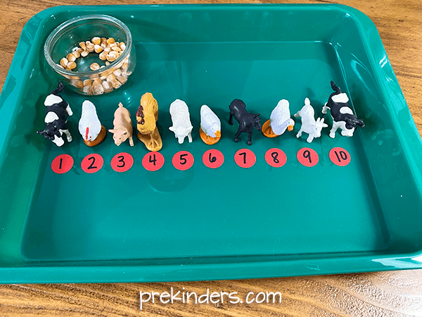 Feed Animals Counting with 1:1 Correspondence in preschool