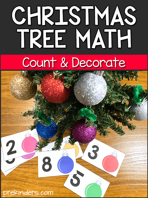 Christmas Math Activity for Preschoolers: Decorate and Count