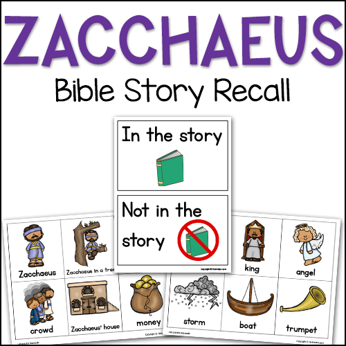 Zaccaheus Bible Story Recall